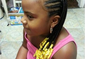 Little Girl Braids and Beads Hairstyles Black Girl’s Cornrows Hairstyles Creative Cornrows