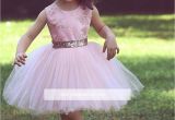 Little Girl Pageant Hairstyles 2018 Pink Princess Little Girls Pageant Dresses Jewel Neck Lace