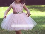 Little Girl Pageant Hairstyles 2018 Pink Princess Little Girls Pageant Dresses Jewel Neck Lace