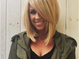 Long Bob Haircut with Side Bangs the Full Stack 30 Hottest Stacked Haircuts