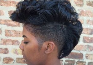 Long Curly Mohawk Hairstyles 25 Exquisite Curly Mohawk Hairstyles for Girls & Women