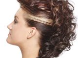 Long Curly Mohawk Hairstyles Medium Curly Alternative Updo Hairstyle