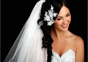 Long Hair with Veils Wedding Hairstyles Bridal Hairstyles with Long Veils She Said