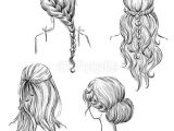 Long Hairstyles Drawing Drawing Hairstyles Profile Google Search Art Diy