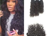 Long Weave Hairstyles In Zimbabwe Großhandel Wasserwelle Menschenhaar 3 Bundles Mit Spitze Frontal