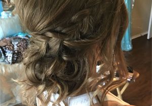 Loose Braid Updo Hairstyles Loose Curls Updo Hairstyle Braided Hair