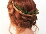 Loose Braid Updo Hairstyles Messy Double Braid Updo sophisticated Braids Pinterest