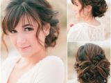 Loose Buns Hairstyles Wedding Curly Bun Updo