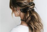 Low Ponytail Wedding Hairstyles 41 Trendy and Chic Messy Wedding Hairstyles Weddingomania