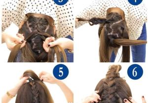 Makeupwearables Hairstyles Buns Adorable Tuxedo Braid Bun Tutorial