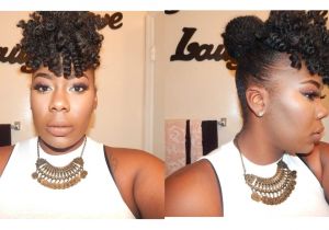 Marley Braid Bun Hairstyles Faux Bang and Bun Tutorial Marley Hair