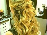 Medium Hairstyles for Prom Half Up Half Down Prom Hairstyles Half Up Half Down Curly Medium Hair Hair Style Pics