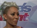 Mel B Latest Hairstyle Mel B Storms Off America S Got Talent Set