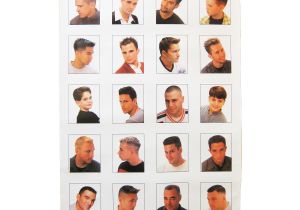 Mens Haircut Chart Black Barber Hairstyle Guide Poster Hairstyles by Unixcode