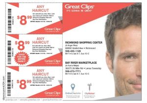 Mens Haircut Coupons 7 99 Great Clips Haircut