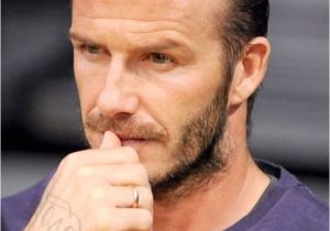 Mens Haircut Franchise David Beckham Side Part Hairstyle