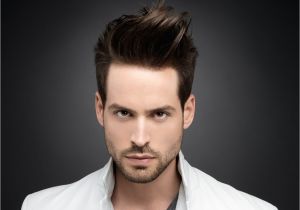 Mens Hairstyles with Gel Guy with His Hair Cut Around the Ears and Styled with Gel