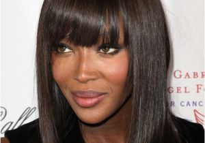 Naomi Campbell Bob Haircut Naomi Campbell Medium Straight formal Bob Hairstyle with