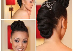 Natural Updo Hairstyles for Weddings Inspiration for Natural Hair Brides