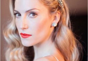 Old Hollywood Glamour Wedding Hairstyles Vintage Waves Bridal Hair Inspiration