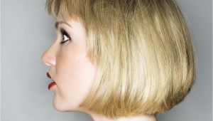 One Length Bob Haircut Messy One Length Bob Haircut with Layered Straight Bangs 2018