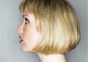 One Length Bob Haircut Messy One Length Bob Haircut with Layered Straight Bangs 2018