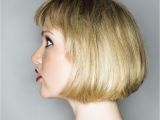 One Length Short Bob Haircuts Messy One Length Bob Haircut with Layered Straight Bangs 2018