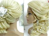 One Side Hairstyles for Weddings Bridal Prom Hairstyle for Long Hair Tutorial Side Swept