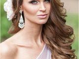 One Side Hairstyles for Weddings Wedding Hairstyles Elegant Curls to E Side Wedding