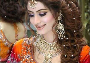 Pakistani Hairstyle for Wedding Pakistani Bridal Hairstyle 2016 for Mehndi Ceremony