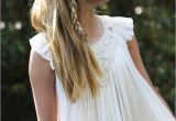 Party Wear Hairstyle for Girl Junior Bridesmaid Hairstyle Dress by Tea Princess