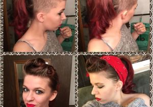 Pin Up Girl Hairstyles with Bangs Ignore the Grow Out Side Shave Pin Up âº