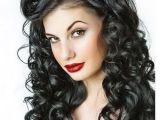 Pin Up Hairstyles for Long Curly Hair Curly Pin Up Hairstyles