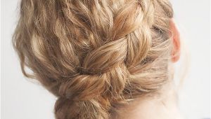 Plait Hairstyles for Curly Hair Curly Side Braid Hairstyle Tutorial Hair Romance