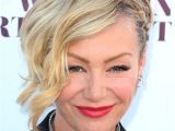 Portia De Rossi Bob Haircut Portia De Rossi Short Wavy formal Half Up Hairstyle