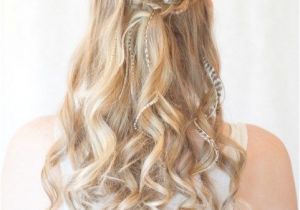 Prom Hairstyles for Long Hair Half Up Half Down Back View Prom Hairstyles with Brids for Long Curly Hair Half Up Half Down In