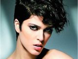 Punk Hairstyles for Curly Hair 20 Curly asymmetrical Pixie Hairstyles