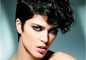 Punk Hairstyles for Curly Hair 20 Curly asymmetrical Pixie Hairstyles