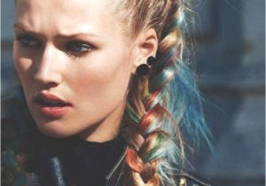 Punk Rock Girl Hairstyles Colorful Braided Punk Rocker Style
