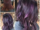 Purple N Black Hairstyles Image Result for Purple Streaks In Dark Brown Hair