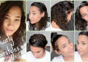 Quick and Easy Hairstyles for Curly Hair for School 6 Cute Curly Hairstyles for Back to School 2015