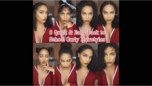 Quick and Easy Hairstyles for Curly Hair for School 8 Curly Hairstyles Curly Hair Routine