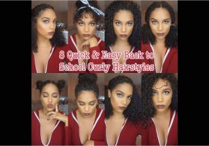 Quick and Easy Hairstyles for Curly Hair for School 8 Curly Hairstyles Curly Hair Routine