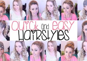 Quick and Easy Hairstyles for Curly Hair for School Quick and Easy Hairstyles for School Step by Step