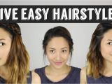 Quick and Easy Hairstyles for Medium Length Hair for School Five Quick & Easy Hairstyles