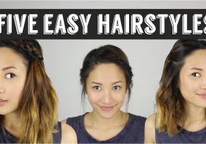 Quick and Easy Hairstyles for Medium Length Hair for School Five Quick & Easy Hairstyles