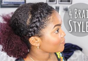 Quick and Easy Hairstyles for Natural Black Hair 4 Quick and Easy Natural Hairstyles [video] Black Hair