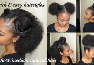 Quick and Easy Hairstyles for Natural Black Hair 5 Quick & Easy Hairstyles for Short Medium Natural Hair