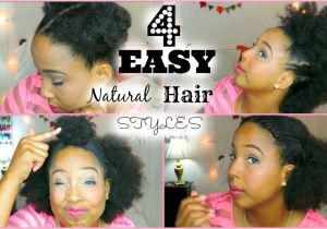 Quick and Easy Hairstyles for Short Black Hair Four Easy Quick Hairstyles for Short Medium Natural Hair