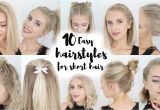 Quick and Easy Hairstyles for Short Hair for School 10 Easy Hairstyles for Short Hair